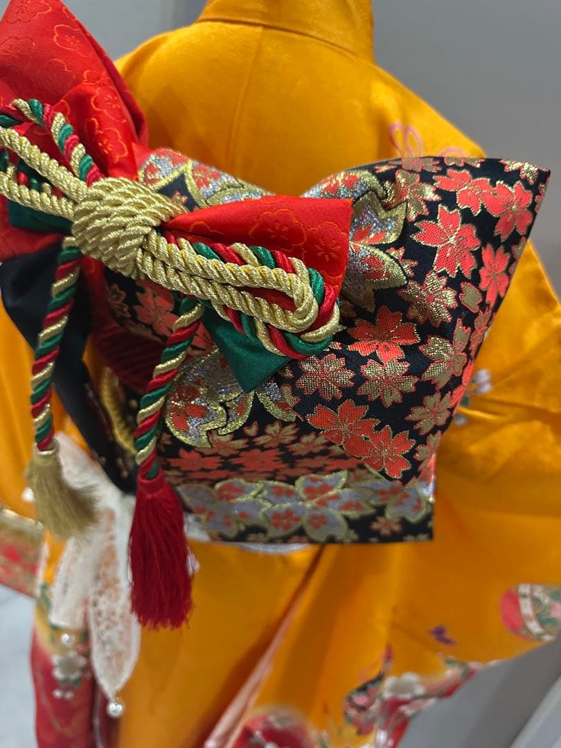 正絹　日本製　7歳　七五三　着物　フルセット