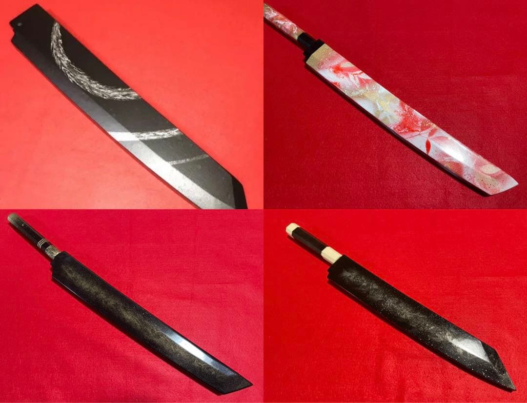 塗り鞘　デザイン　鞘