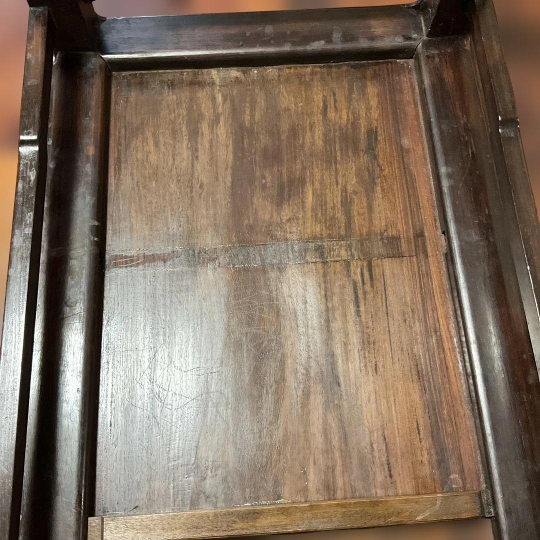 唐木製、シンプル座卓、紫檀、アンティーク