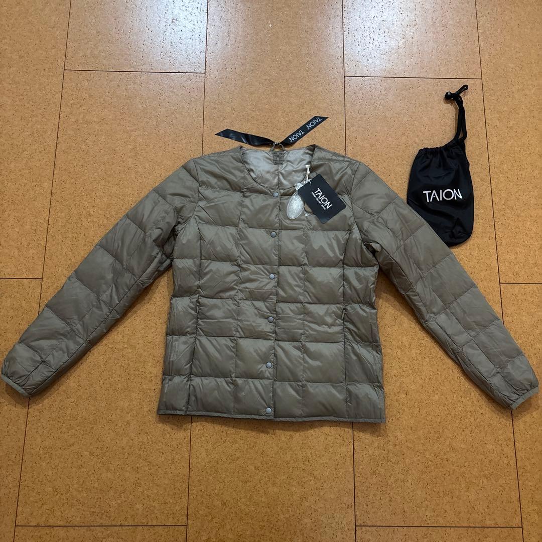 新品 タグ付　タイオン バルカラーコート ダウンジャケットSET ベージュ　S