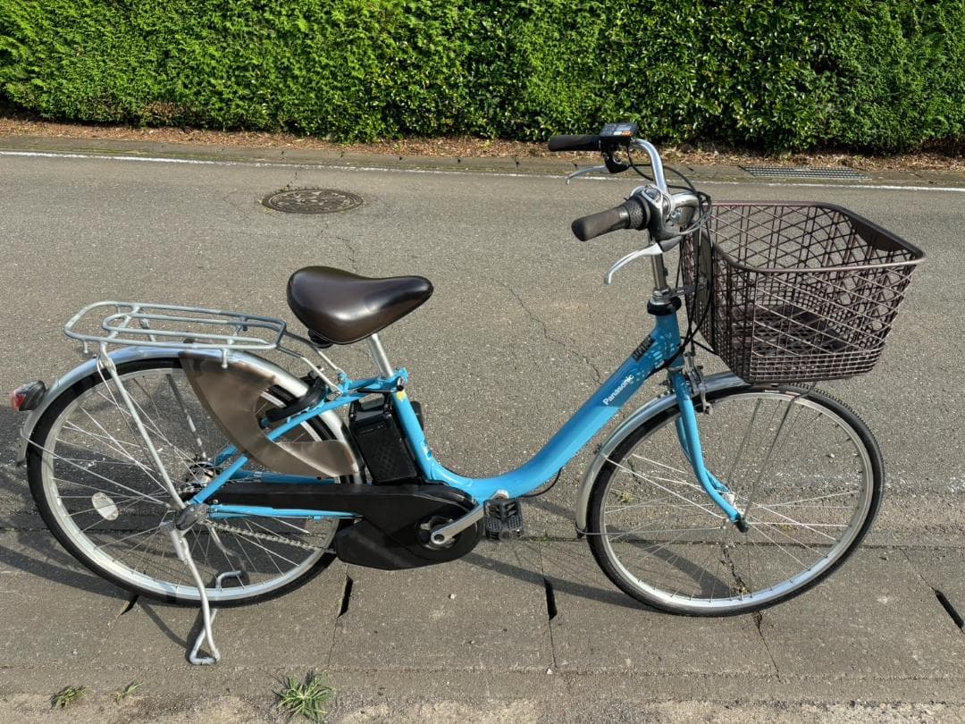 パナソニック 電動自転車 ビビ・L 26型 12Ah 内装3段 ターコイズブルー