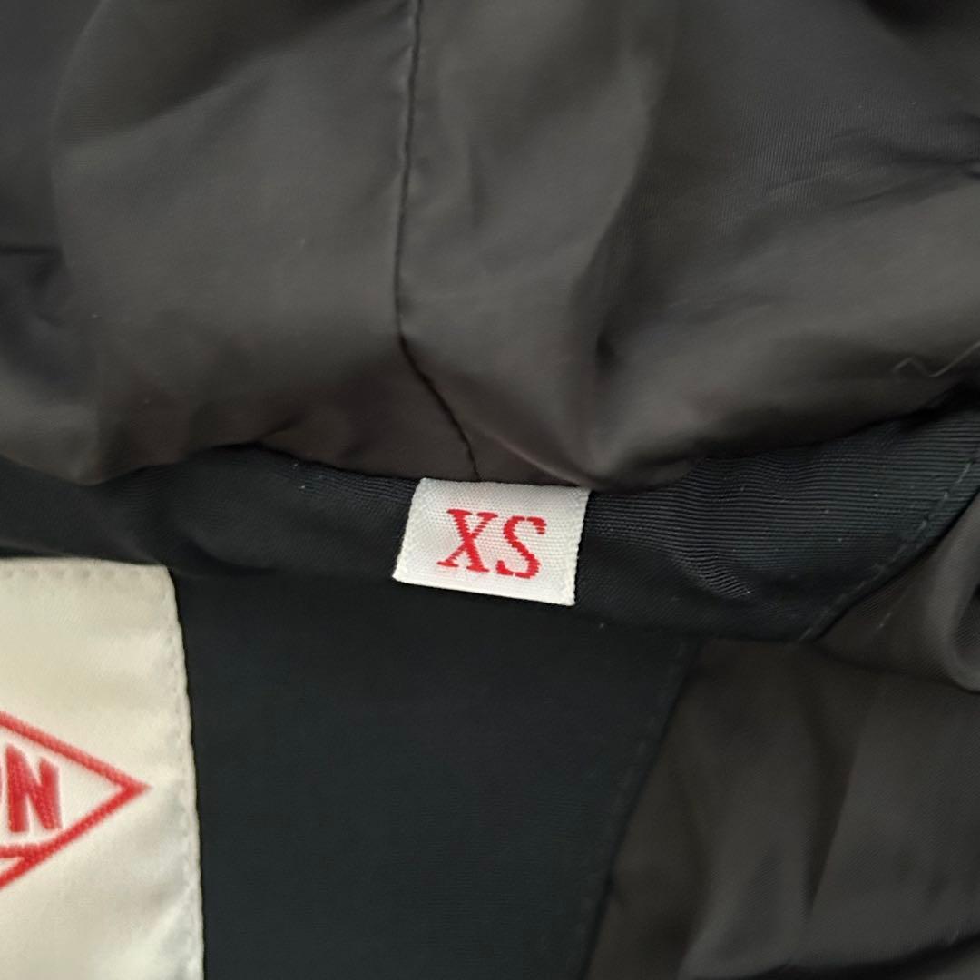 【美品】DANTON ダントン フーデッド ダウン ジャケット 紺 XS