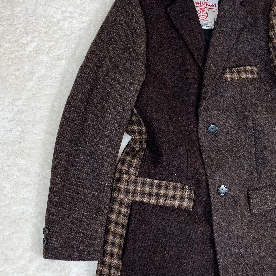 Harris Tweed × BEAUTY&YOUTH チェスターコート S