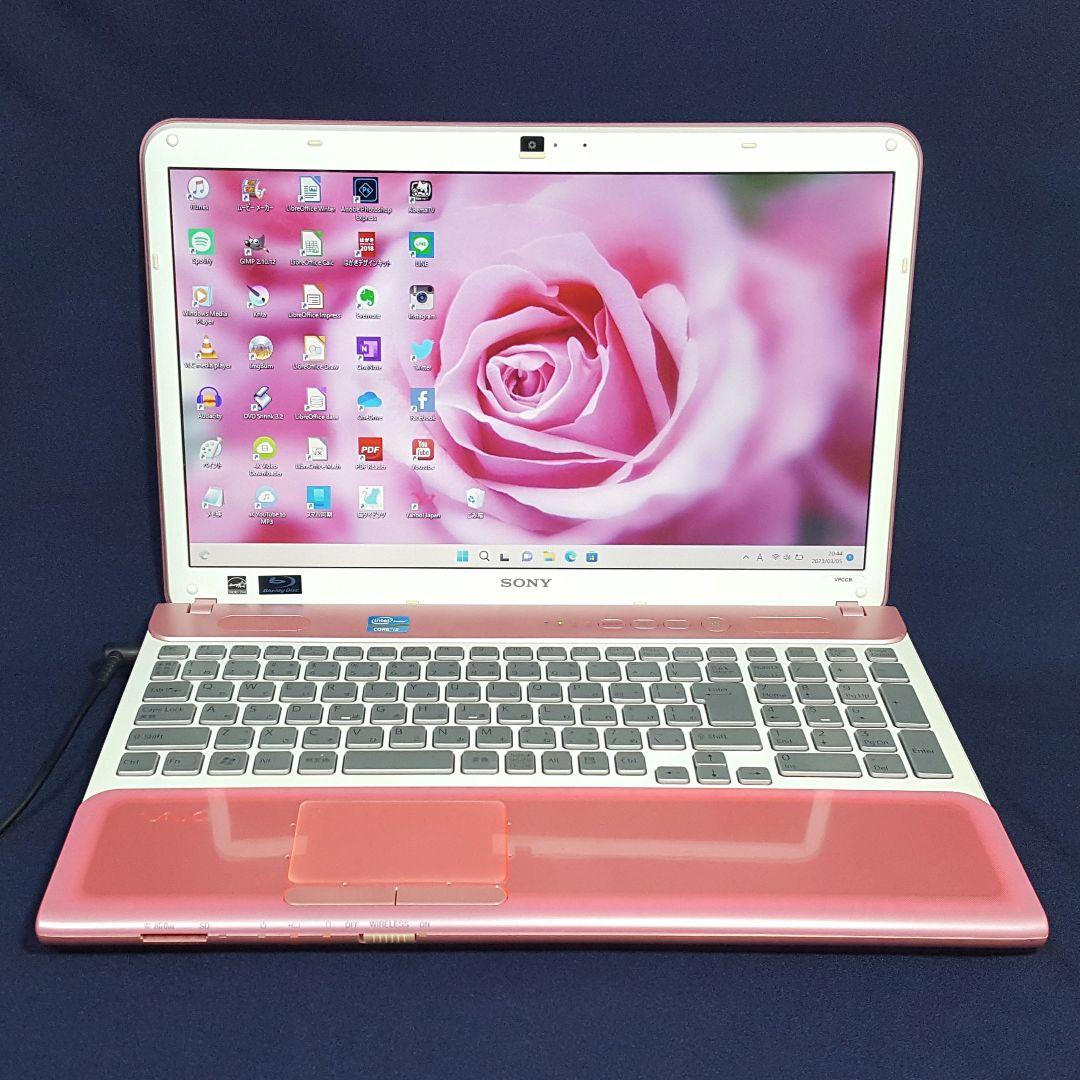 SONY-VAIO/Core-i5/メモリ8G/新品SSD512G/オフィス