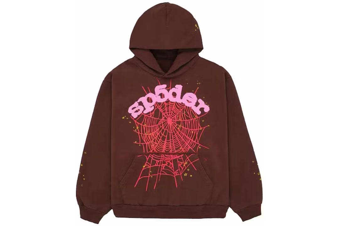 sp5der パーカー茶色 sp5der og web hoodie 正規品