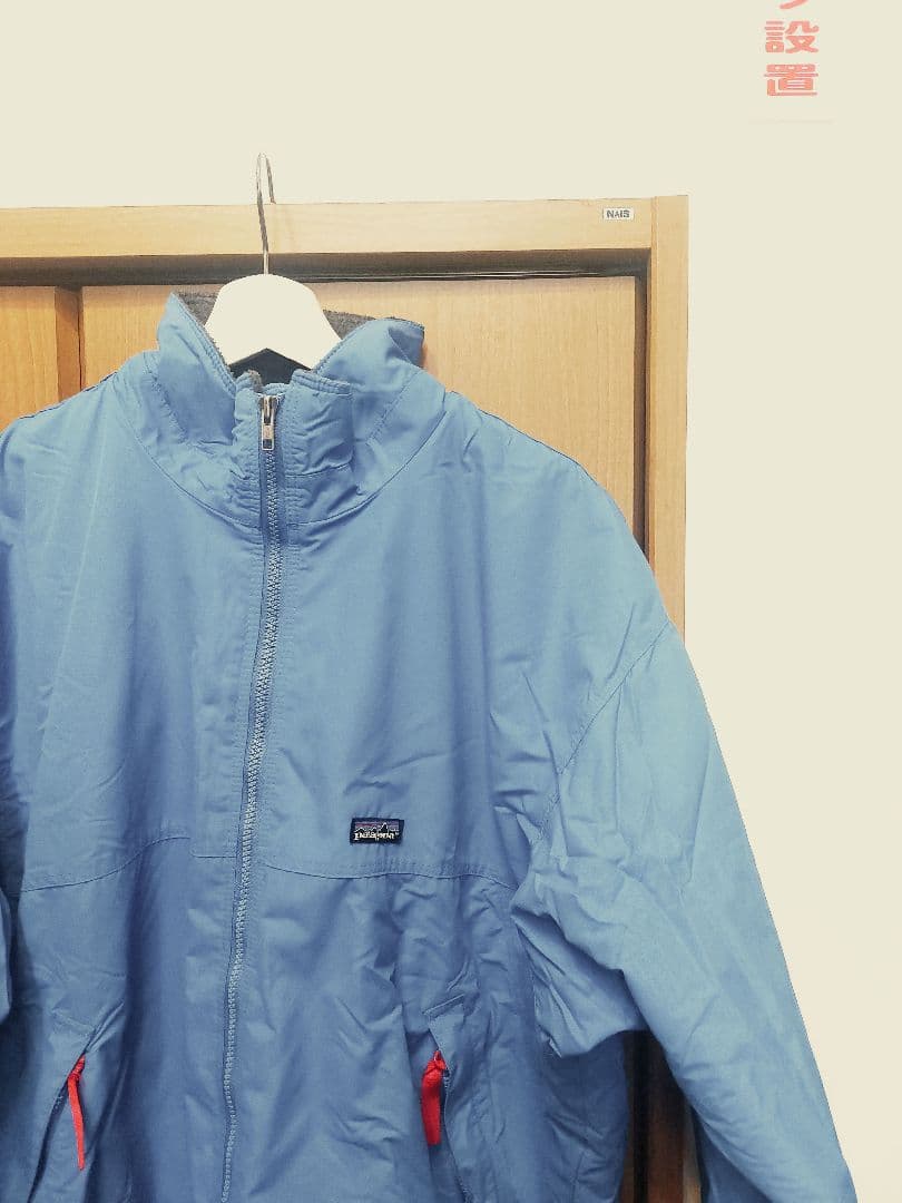 80～90s patagonia　シェルドシンチラ　ブルー　古着