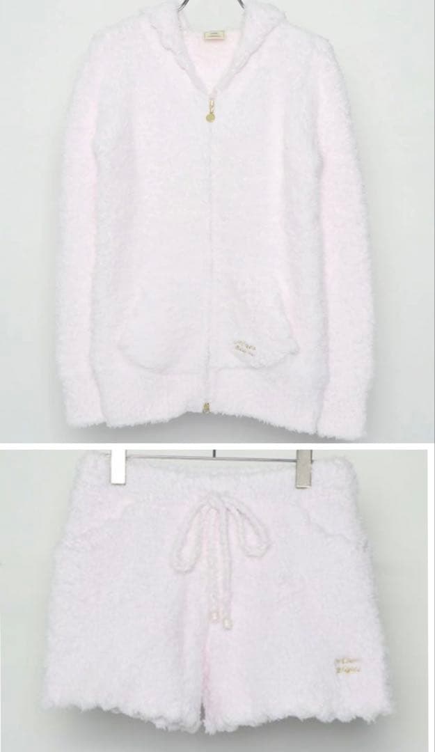 新品gelato pique ジェラートピケ もこもこセットアップ ピンク F