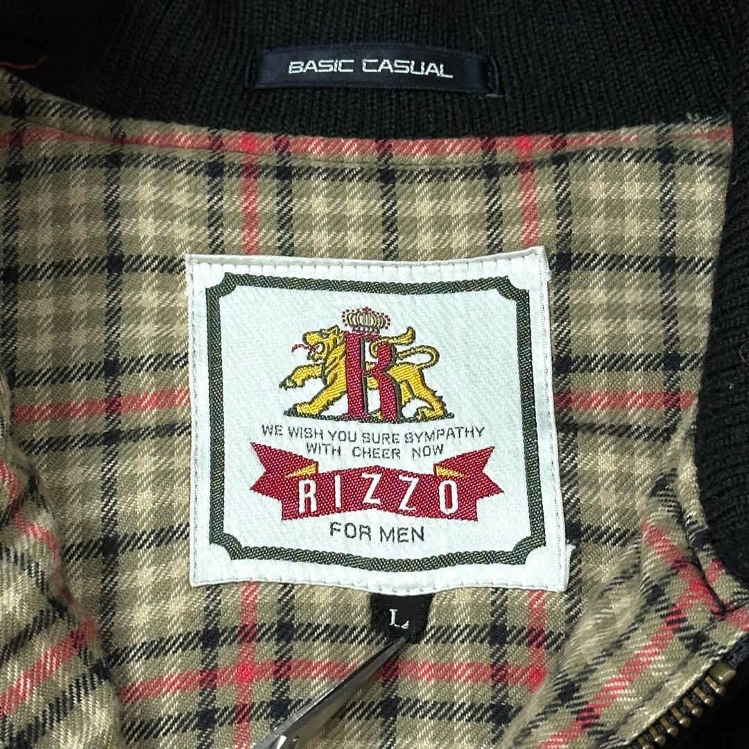 90s ウール ハリントンジャケット 黒 ブラック 古着