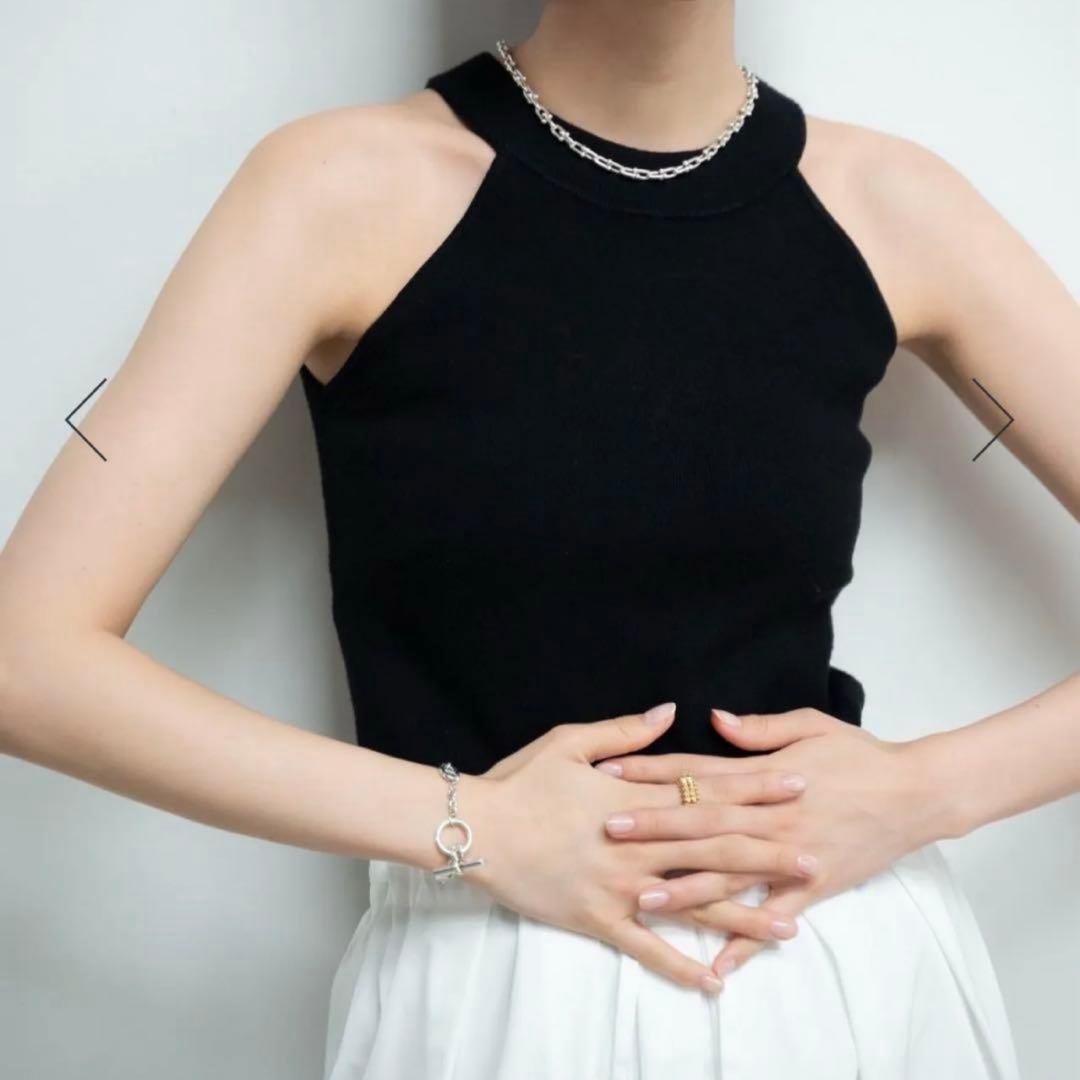 KARRY American sleeve tank ホワイト