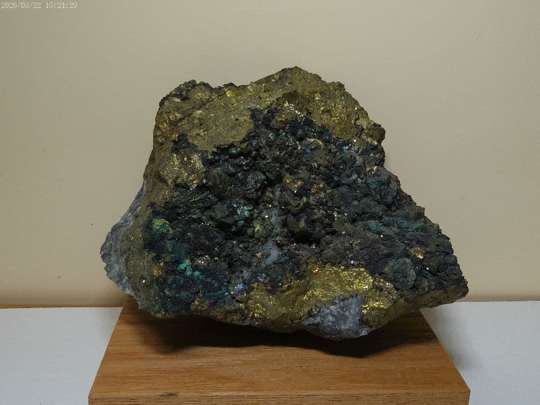 国産 黄銅鉱 715g 足尾銅山