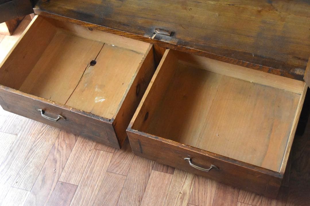 古家具 鏡付戸棚