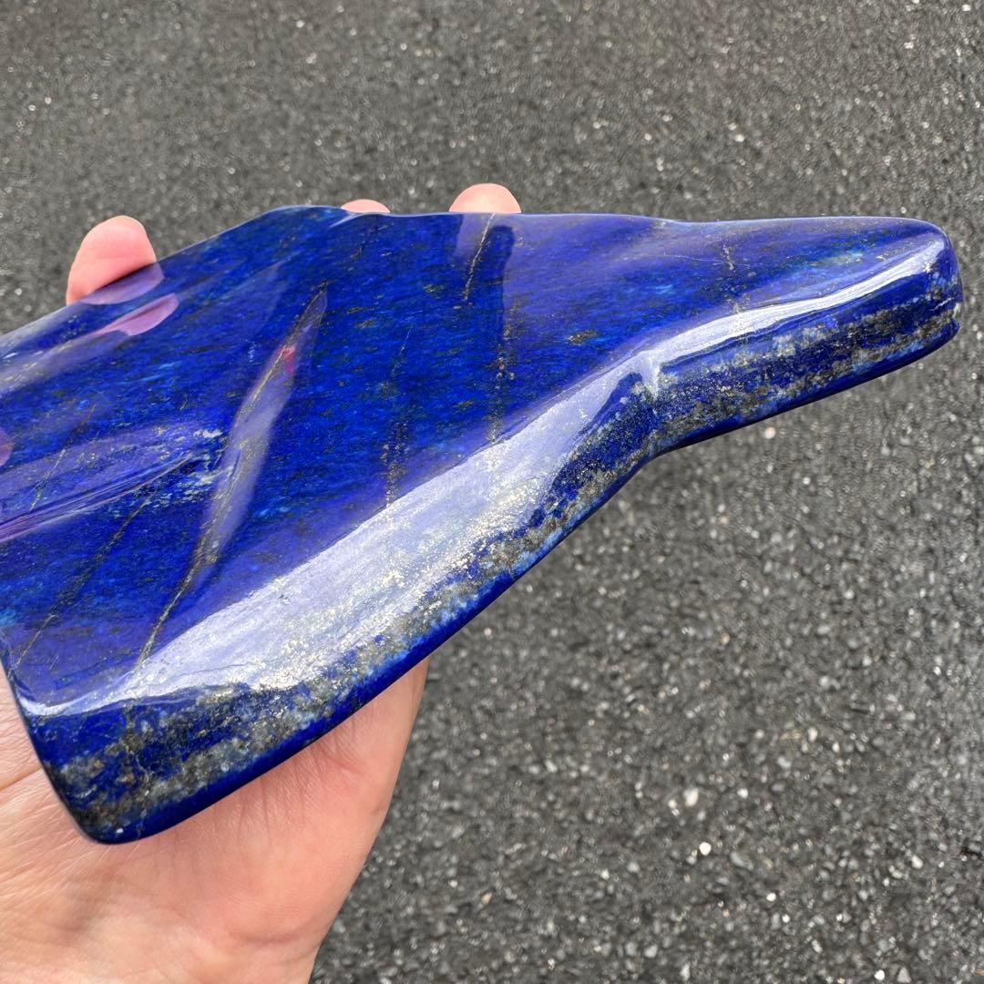 ☆ラピスラズリ☆5A☆引寄せ☆約783gアフガニスタン産☆天然無着色☆木製台座付