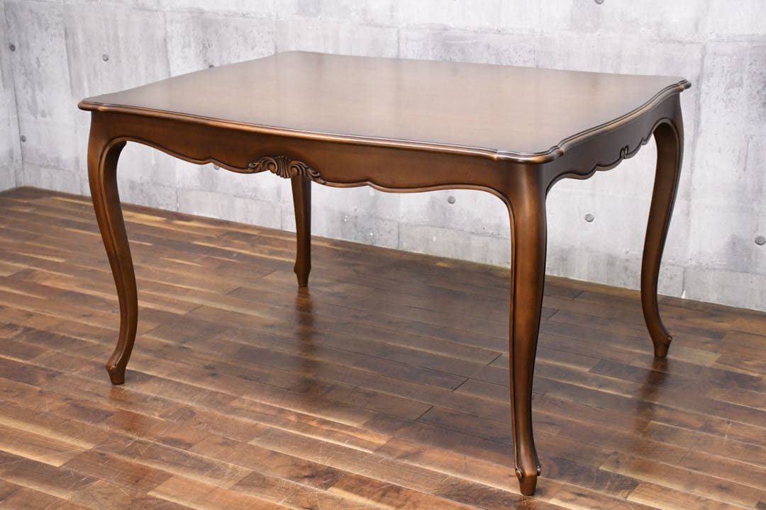 EGK54 カリモク 猫脚 彫刻 ダイニングテーブル DP4200 クラシック