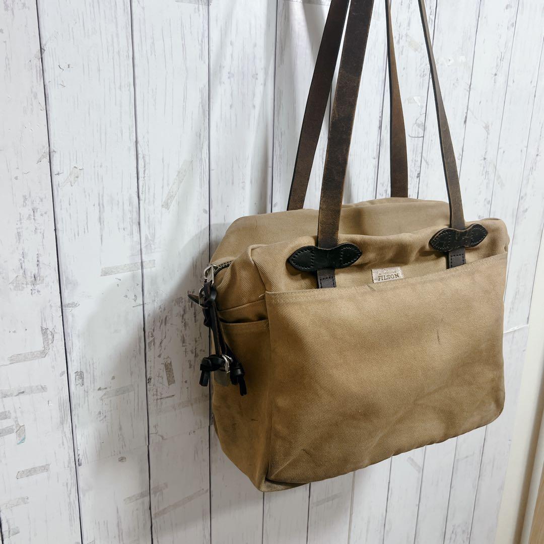 【MADE IN USA】FILSON フィルソン ジップ付 トートバッグ タン