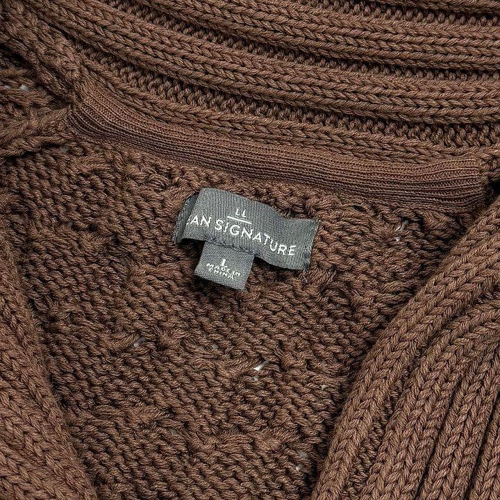 新品 エルエルビーン シグネチャー フィッシャーマンセーター ショールカラー L