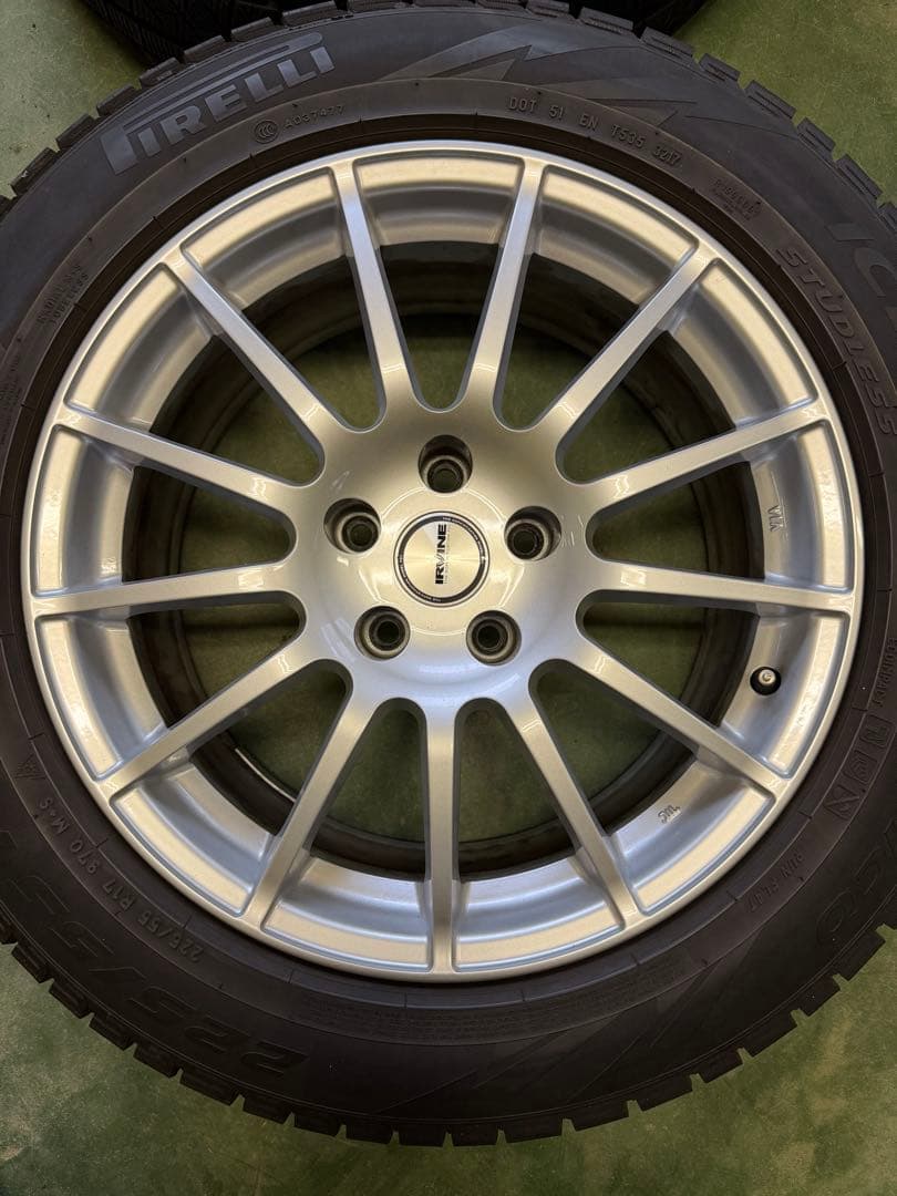  weds IRVINE 美品 225/55R17スタッドレス RFT
