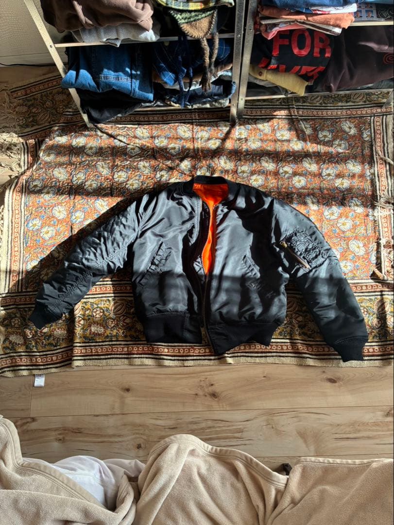 usa製 80sALPHAINDUSTRIES ma1 リバーシブル m