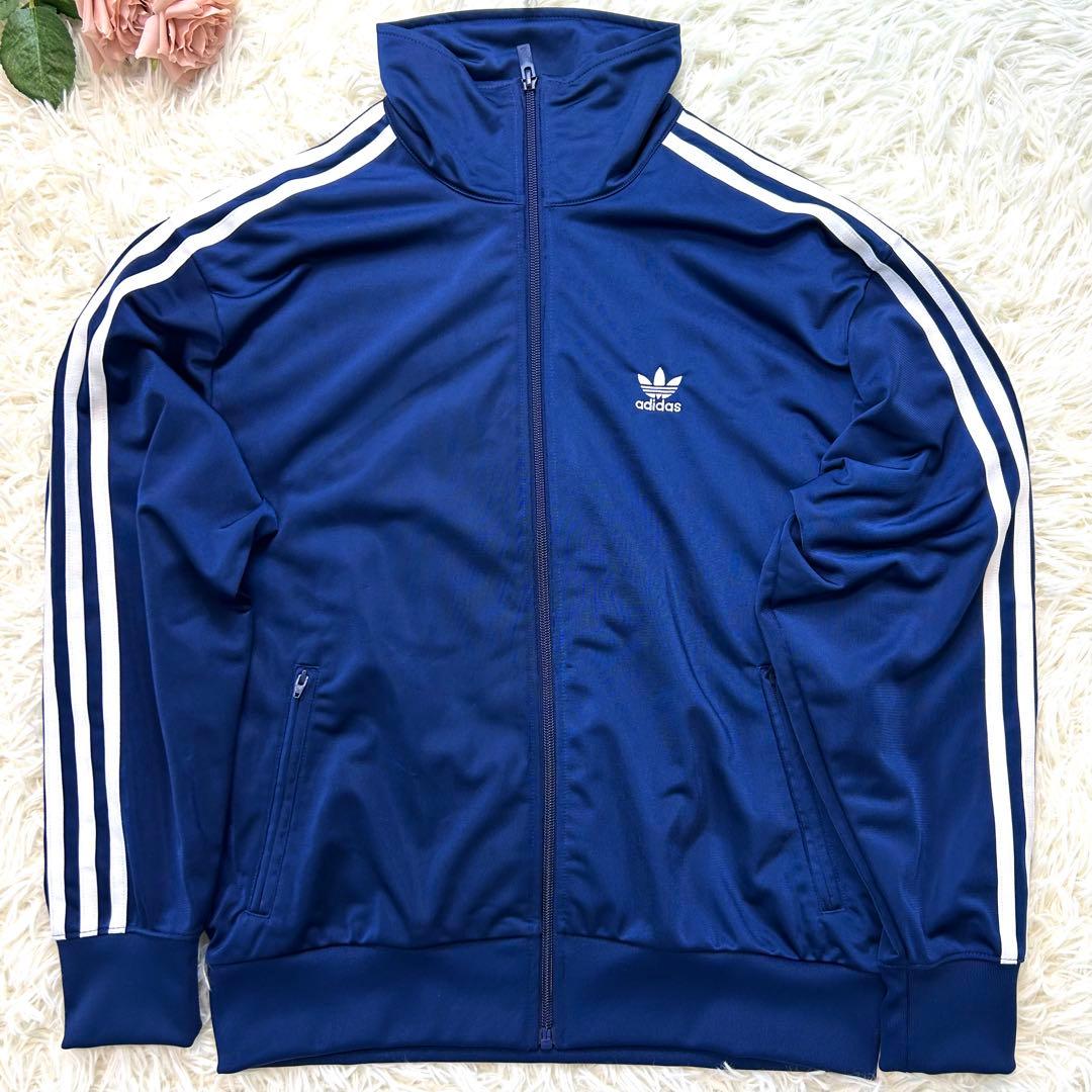 新品同様 アディダス ファイアーバード ハイネック トラックジャケット ネイビー