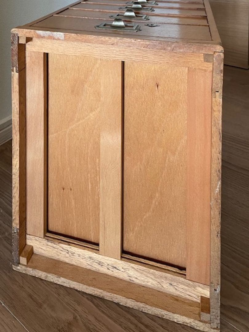 ★昭和レトロ 木製 5段　小引き出し 古道具　ヴィンテージ アンティーク