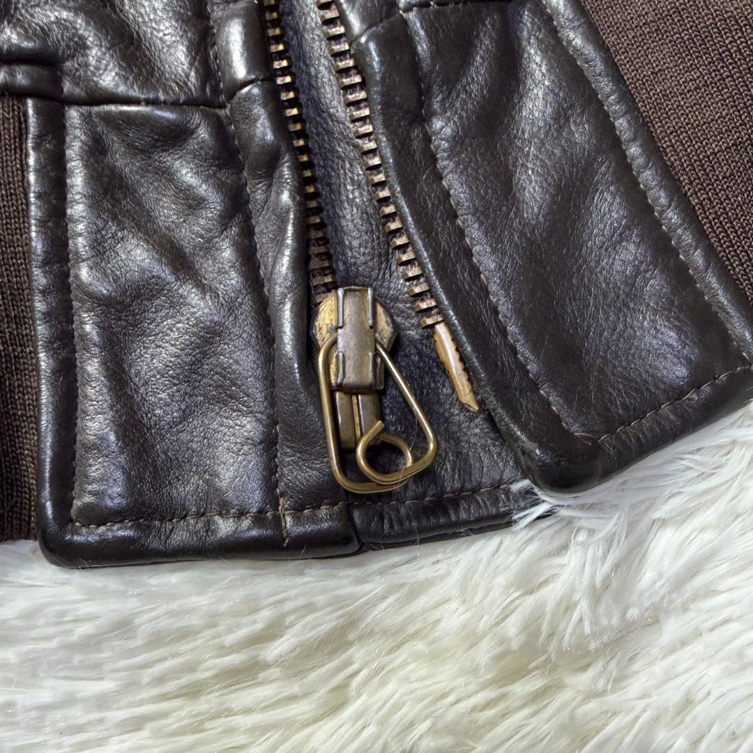 70s 米軍実物 G-1 USN BRILL BROS 黒タグ TOP GUN