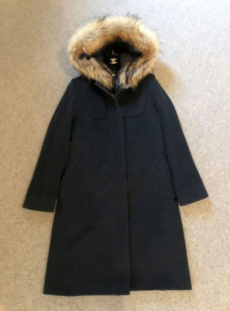 MaxMara【マックスマーラ】ロングコート3way チャコールグレー