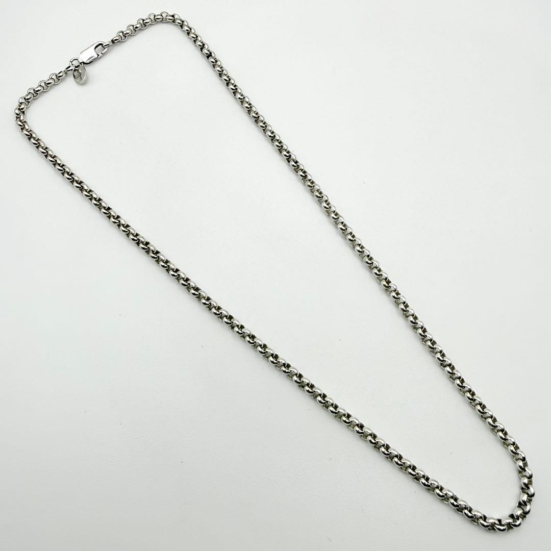 ●【美品】SILVER925 SAAD 甲丸チェーン 3.8mm幅 45cm