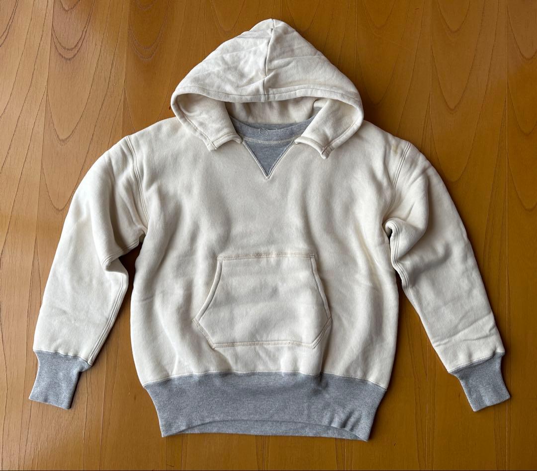 ヘラーズカフェ ダブルフェイスパーカ ウエアハウス アップリケ サイズ40