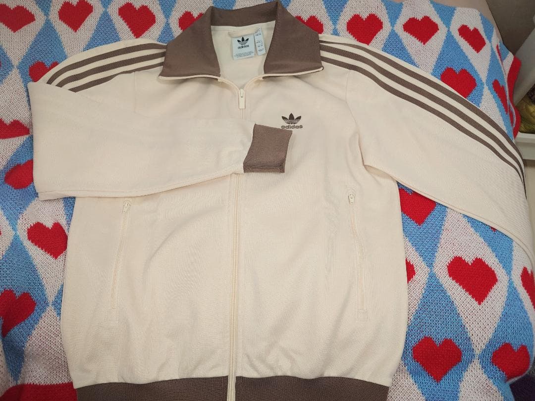 adidas BECKENBAUER Track Top M アイボリー/ブラウ