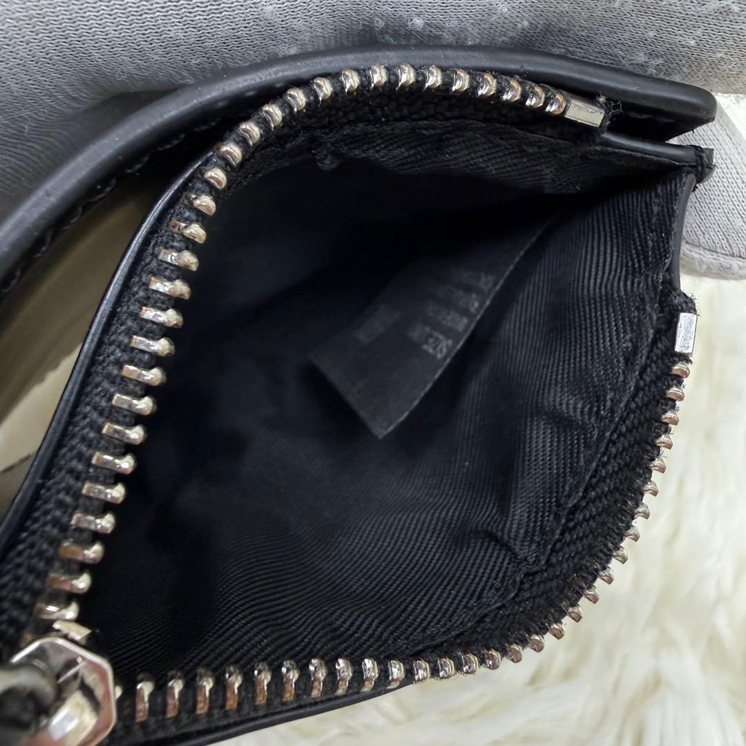 ✨美品✨マルジェラ　マネークリップ　二つ折り　ステッチ　カレンダー　黒 小銭入れ