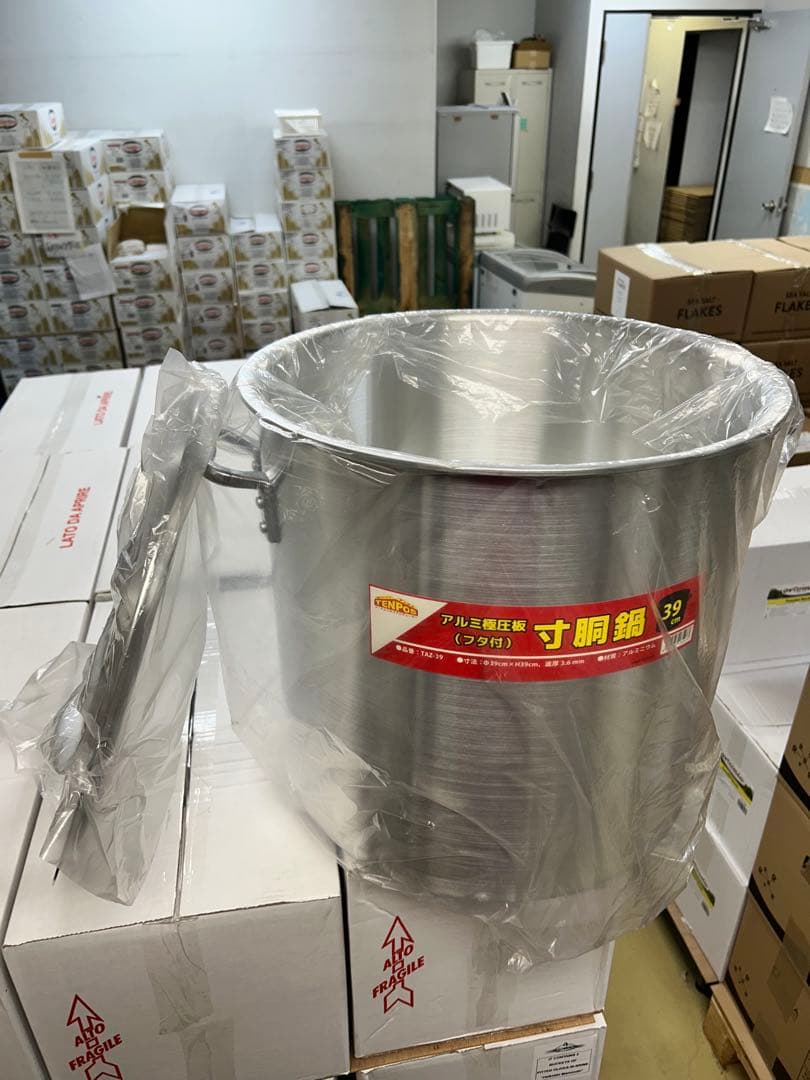 TENPOS 寸胴鍋 TAZ-39 39cm フタ付き