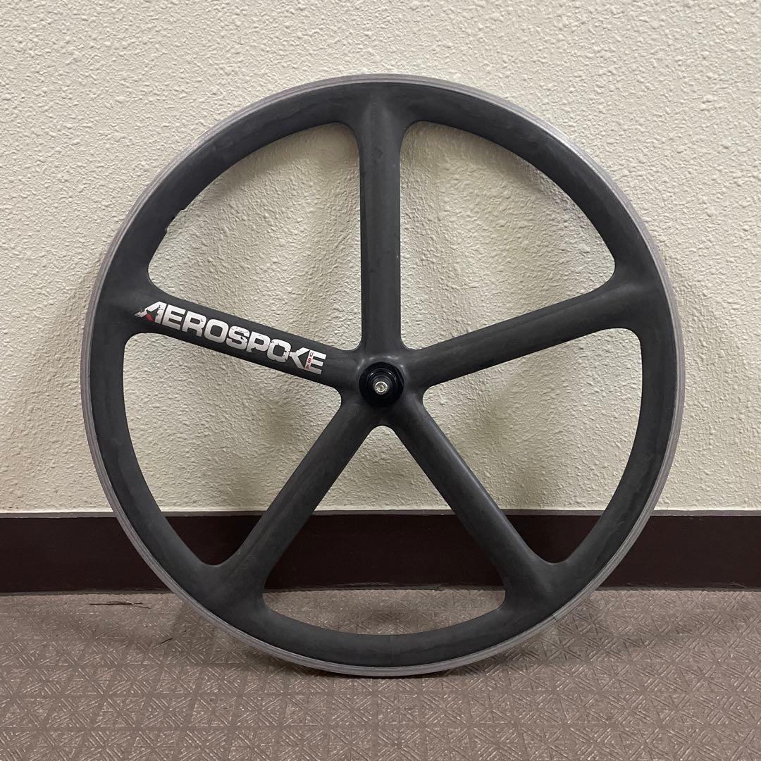 AEROSPOKE USA カーボンフロントホイール ピスト ロード 700c