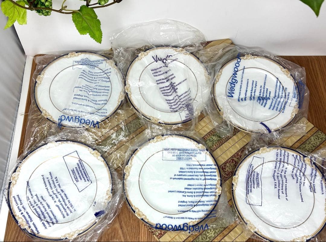 新品未使用　ウェッジウッド　キャベンデッシュ　カップ&ソーサー　ケーキ皿　6客組