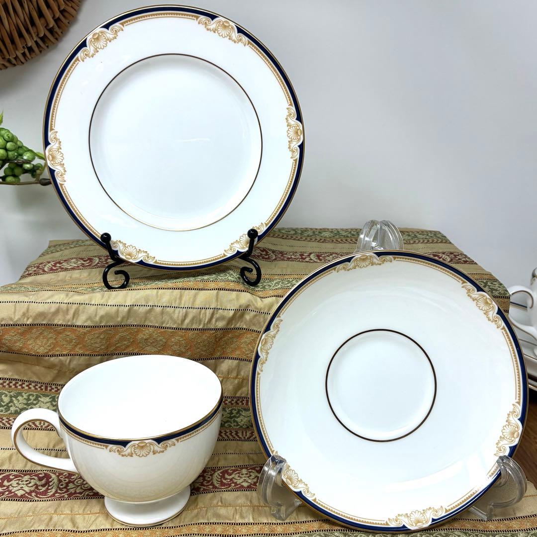 新品未使用　ウェッジウッド　キャベンデッシュ　カップ&ソーサー　ケーキ皿　6客組