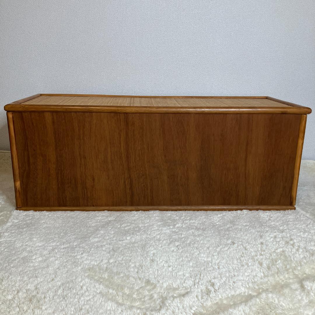 【アンティーク】レトロ 籐 ラタン サイドボード チェスト横幅120cm 古民家