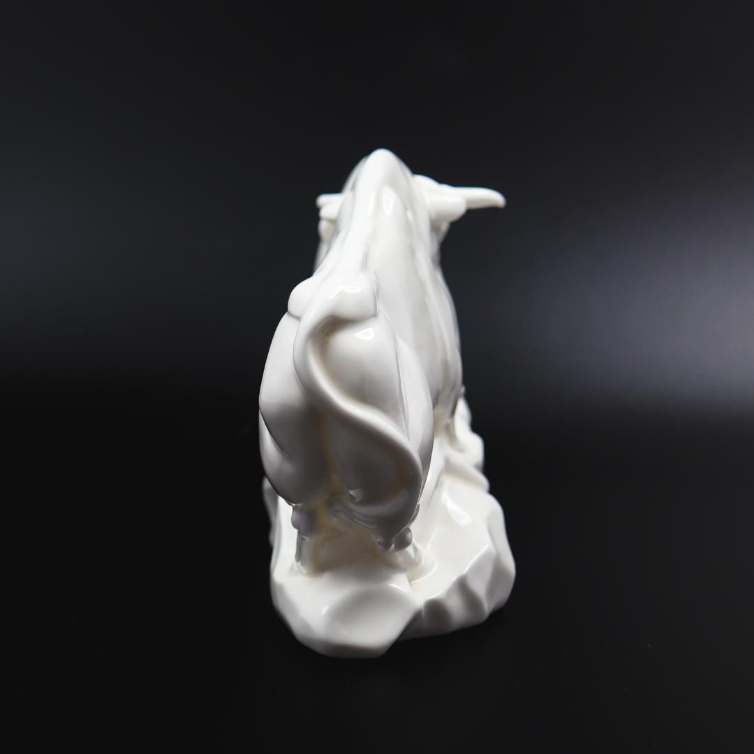  Bulls&Bears 置物 ホワイトポーセリン