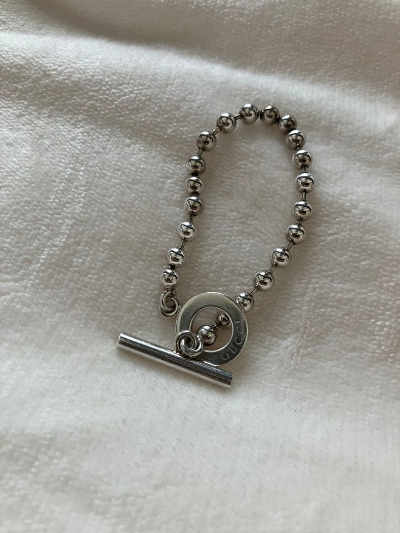 グッチ SV925 ボールチェーン シルバー ブレスレット レディース メンズ