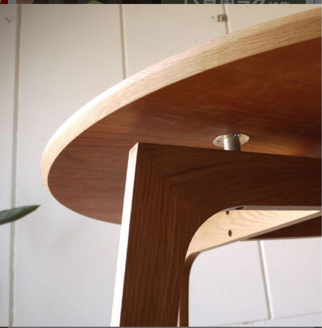 丸いダイニングテーブル直径 105cm 木製