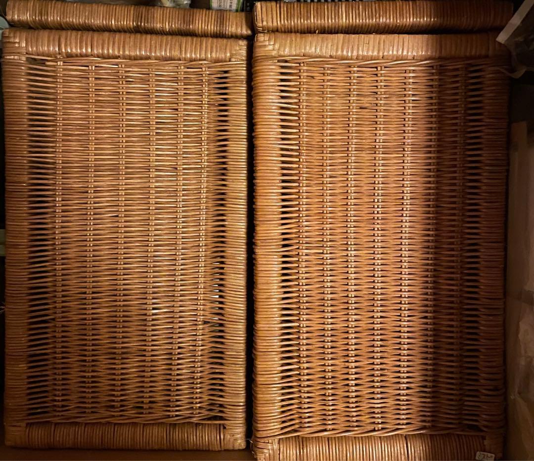 蓋付き箱カゴ 2個セット