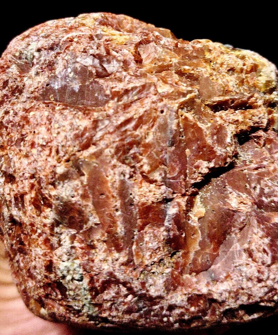 ★赤碧玉✕緑碧玉原石★糸魚川赤玉石【横川・転石・川ズレ・ウブ860ｇ】