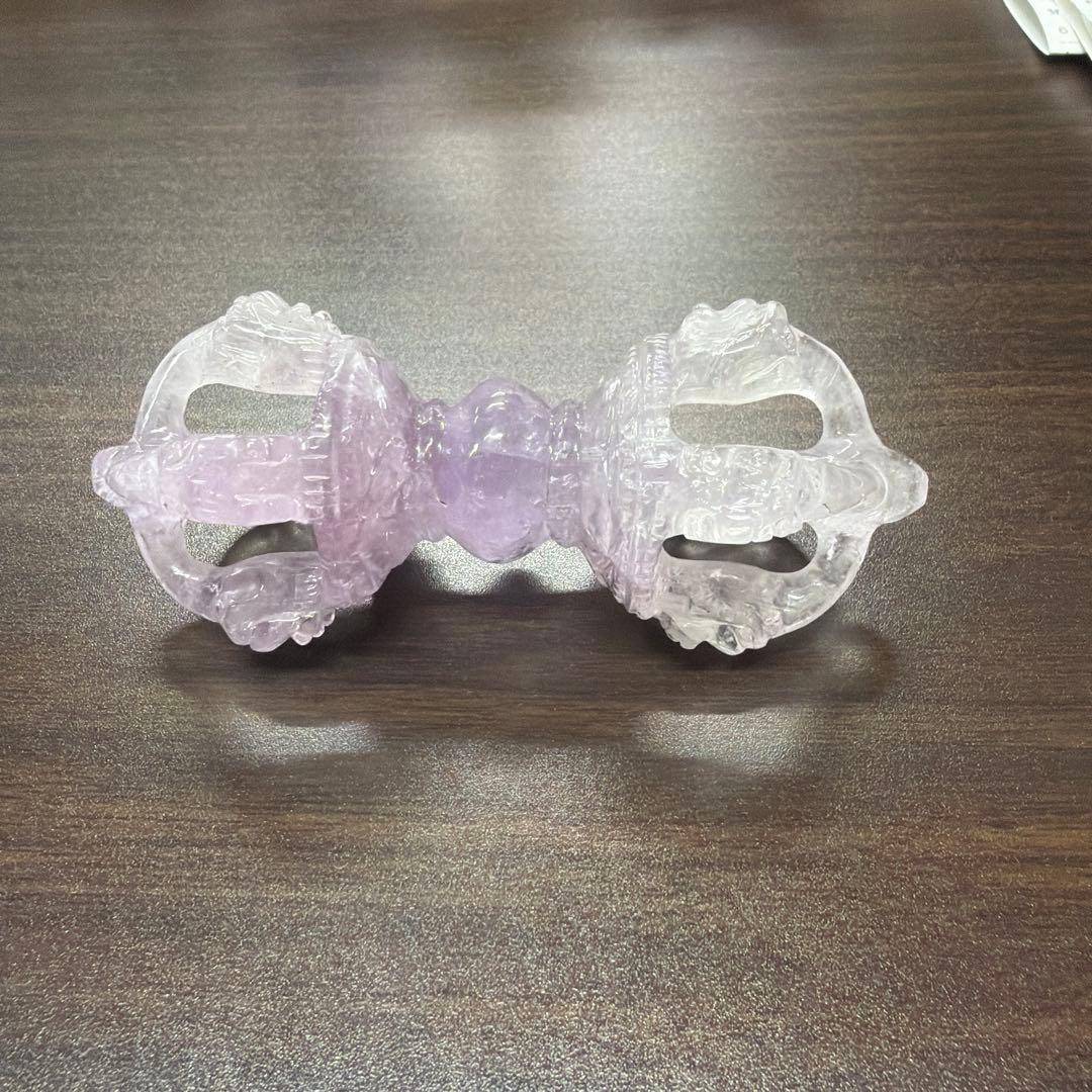 アメジストクリスタル ヴァジュラ置物 87g