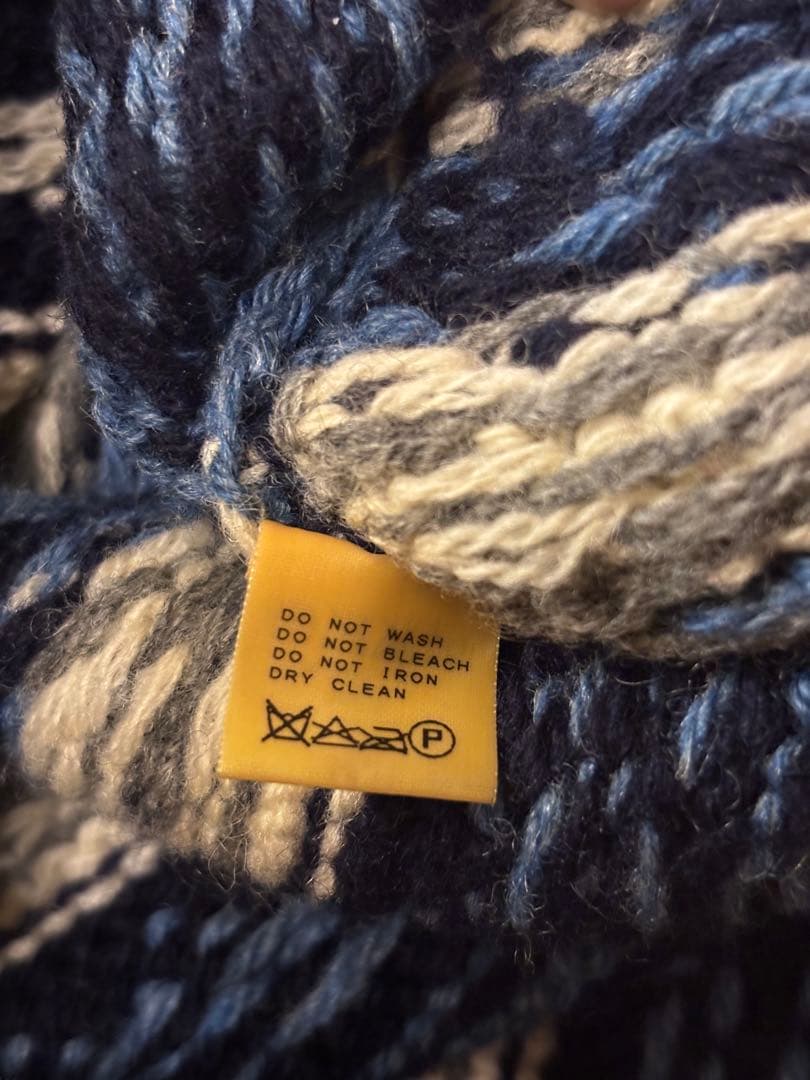 インバーアラン4Aフェアアイル柄カーディガン