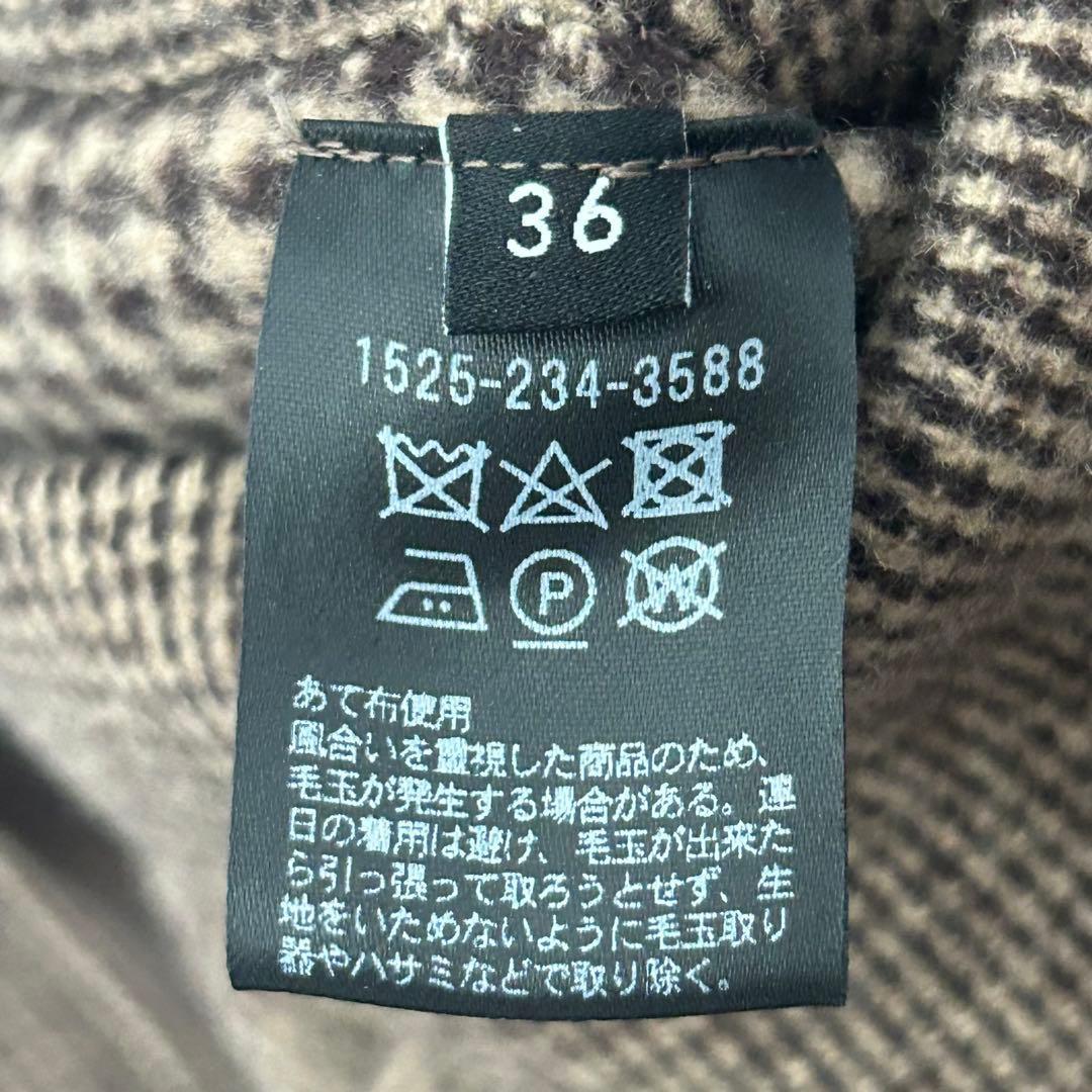 美品✨ユナイテッドアローズ　ダブルフェイスコート　リバーシブル　ブラウン　36