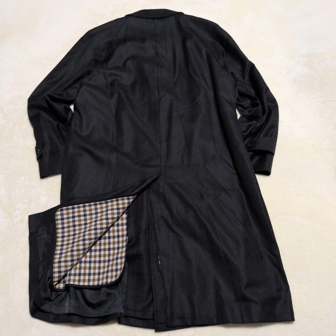 美品✨️ アクアスキュータム ステンカラーコート チェック裏地 L ライナー
