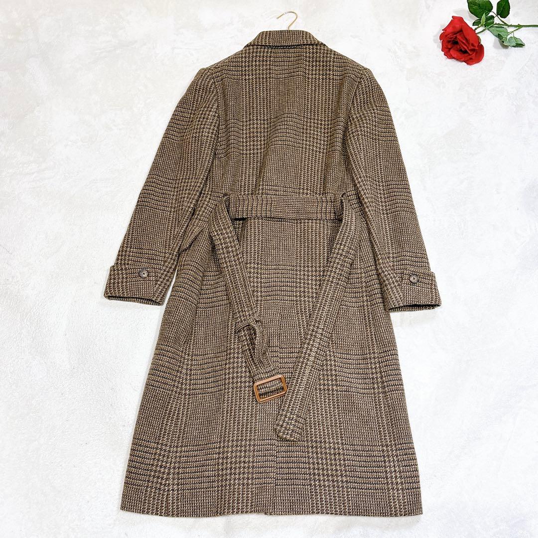 未使用✨　ポロラルフローレン　トレンチコート　ウール　アルパカ　チェック　最高級