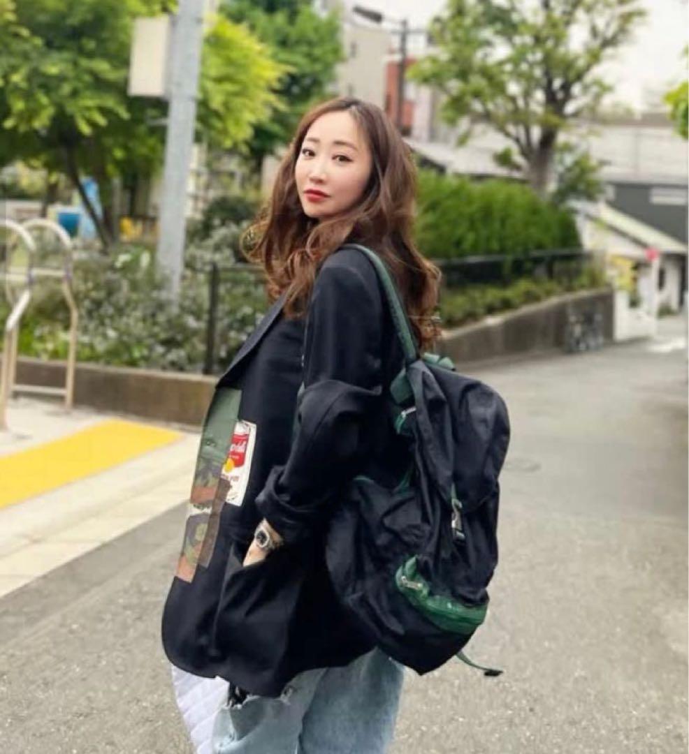 美品 レスポートサック×神崎恵 リュック バックパック　ネイビー