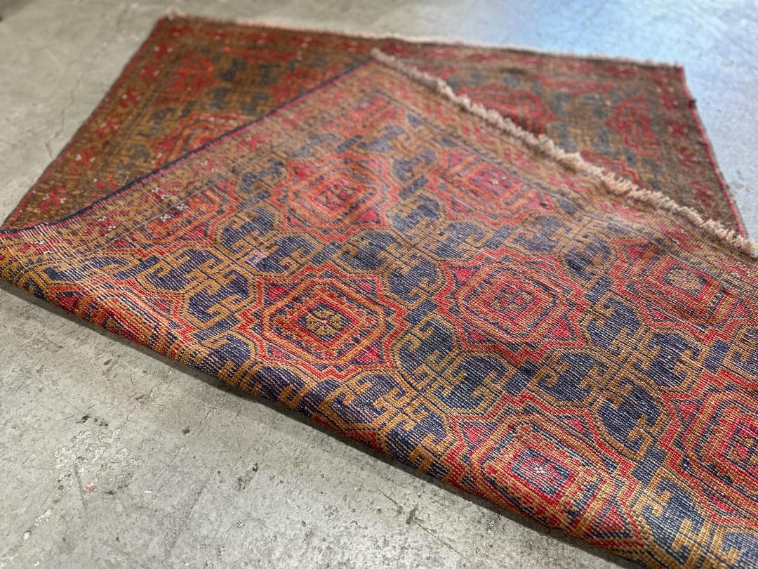 【60's Vintage rug】183×118cm　トルクメン族　アリホジャ