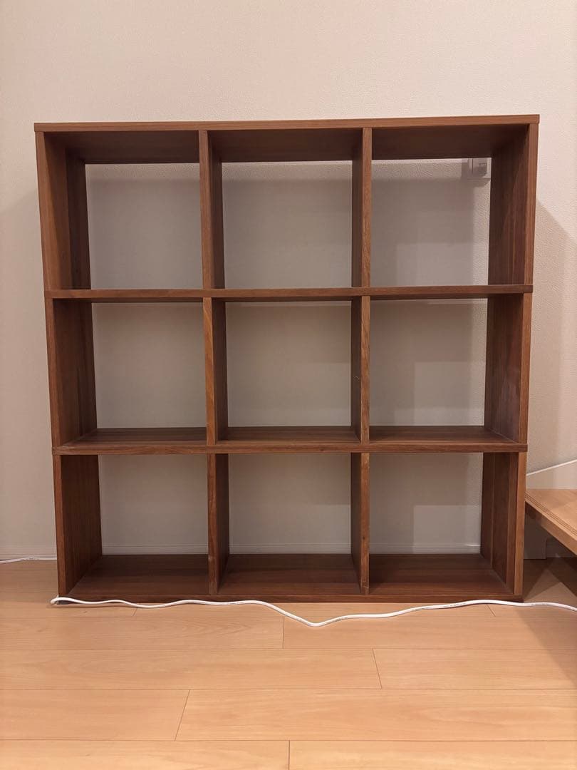 無印良品 スタッキングシェルフ ウォールナット 3×3段