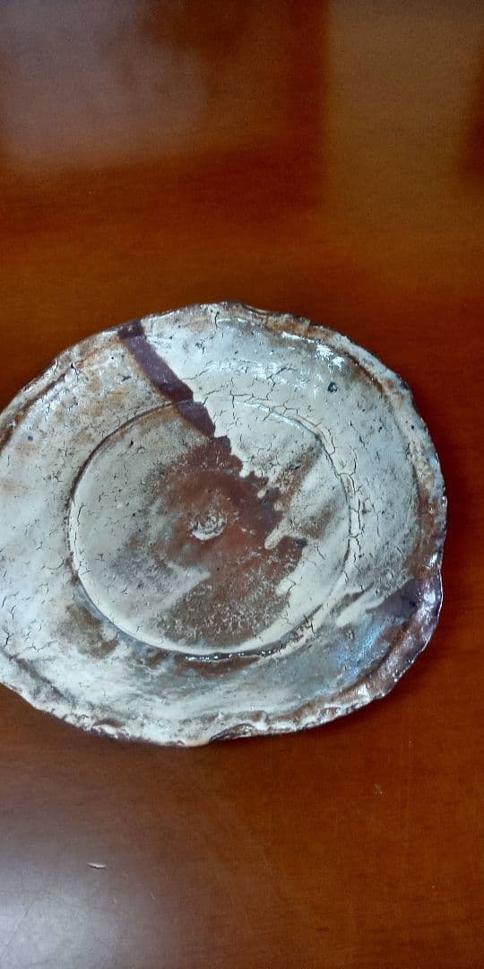 中川自然坊の粉引き大皿