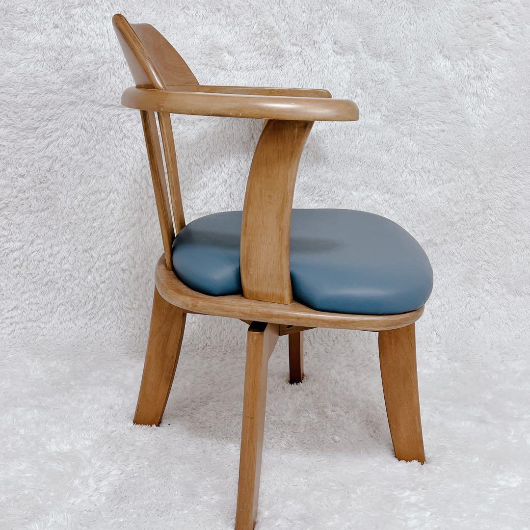 ヴィンテージ 大塚家具 ダイニングチェア 回転式 天然木