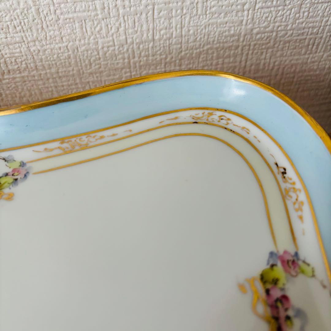 ⚫︎蔵出し　オールドノリタケ　トレー　スクエアプレート　　　　　　　15